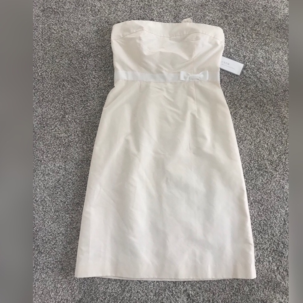 Woman’s JCrew Strapless Ivory Dress